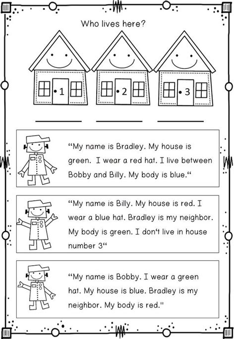 Logic Problems For 1st Graders Logic Math Problems For