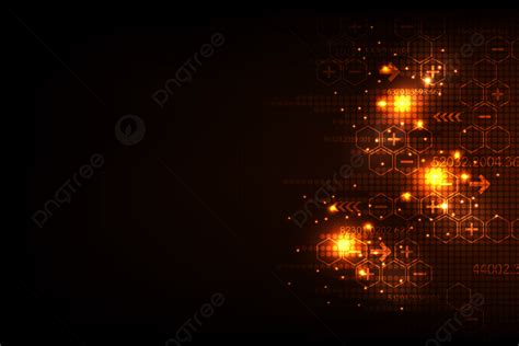 Vector Abstract Background Technology In Digital Concept On A Dark