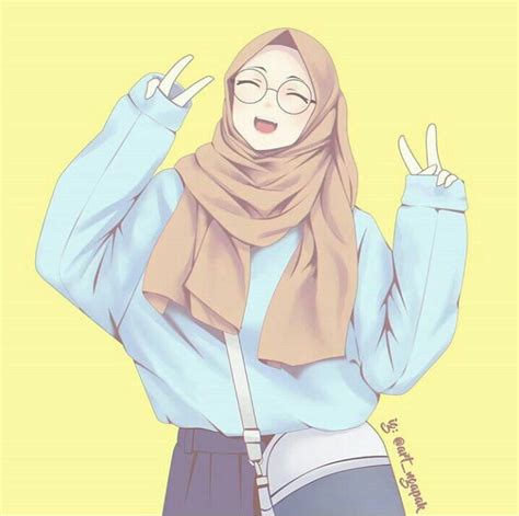 Pin By S On Hijabi Anime Muslimah Anime Muslim Girls Cartoon Art