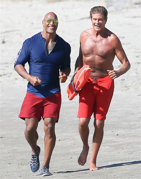 David Hasselhoff Is On The Baywatch Set Repeat The Hoff Is On The