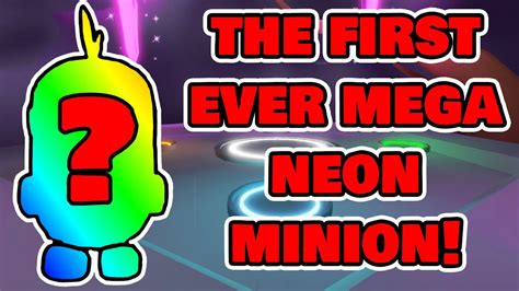 The First Mega Neon Minion In Adopt Me Youtube