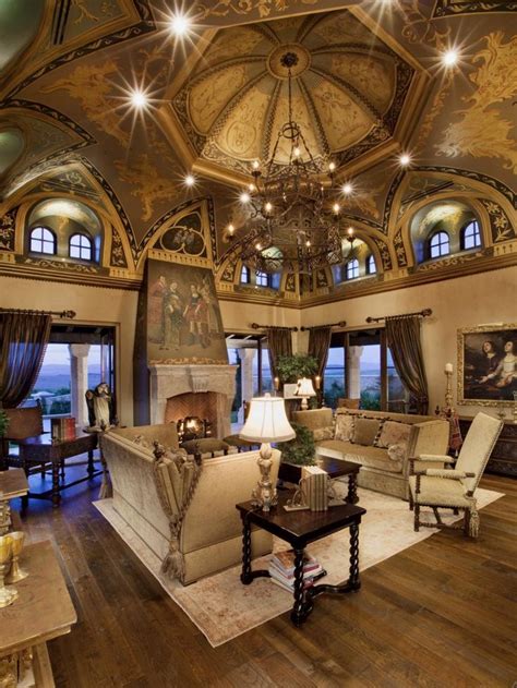 Nothing Short Of Magnificent This Old World Living Room Pulls In