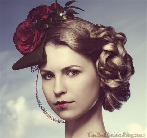 Curl and pin the second layer of hair to the back of the head in swirling sections and wear the remainder of hair in loose, curly tresses down the back. Victorian Period Hairstyles | Fade Haircut