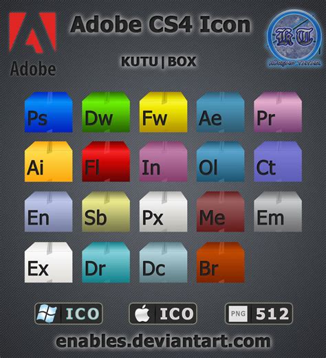 Adobe Cs4 Icon Paketi Pack By Enables On Deviantart