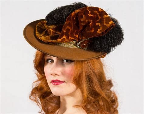 Antique 1890s Hat Victorian Tilt Hat The Gypsy Etsy