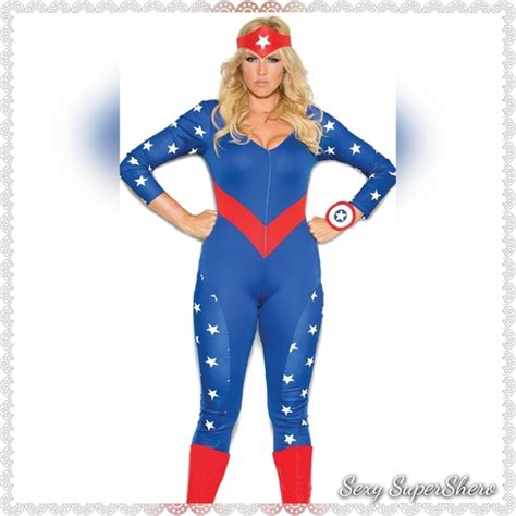 Sexy Supershero Pants And Jumpsuits Captain America Shero 3pc Jumpsuit Costume Poshmark