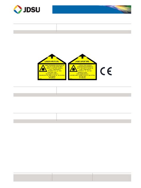 Q331 HD Datasheet 8 8 Pages JDSU High Power Q Switched Diode Pumped