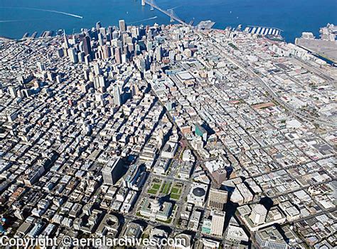 Aerial Photograph Civic Center San Francisco California Aerial