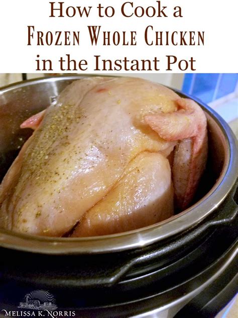 It can't handle that. chicken on the bone, she explained, takes longer to cook than chicken off the bone, and you'll get inconsistent. How to Cook a Whole Chicken in the Instant Pot