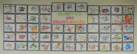 Between geometric and organic shapes 2. Geometric and Organic Shapes - Art