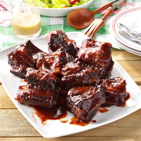 Barbecued Beef Ribs Recipe How To Make It Taste Of Home