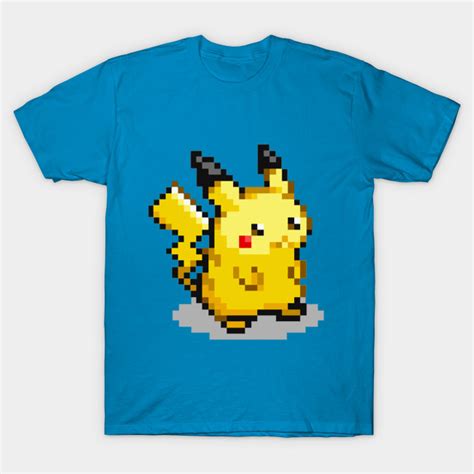 Pikachu Pixel Art Pokemon T Shirt Teepublic