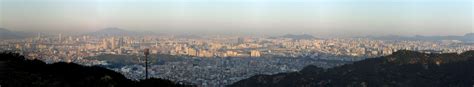 Gigantic Panorama Of Seoul Showing The Bulk Of The City 13373×2481