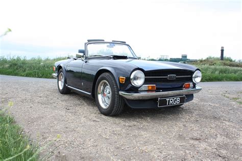 1969 Triumph Tr6 Royal Blue With Shadow Blue Interior Sold Car And
