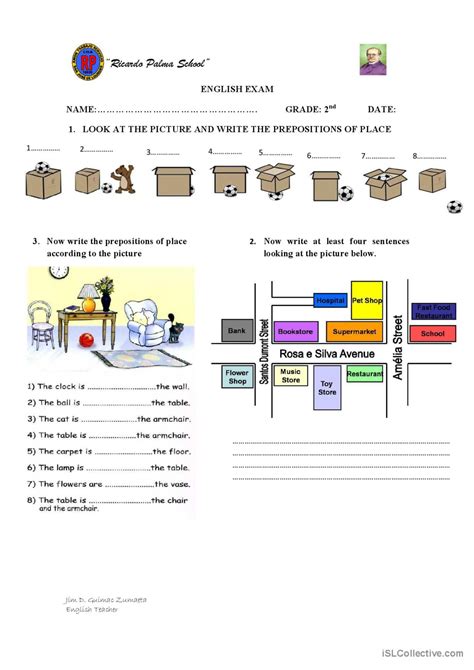 preposition of place english esl worksheets pdf and doc