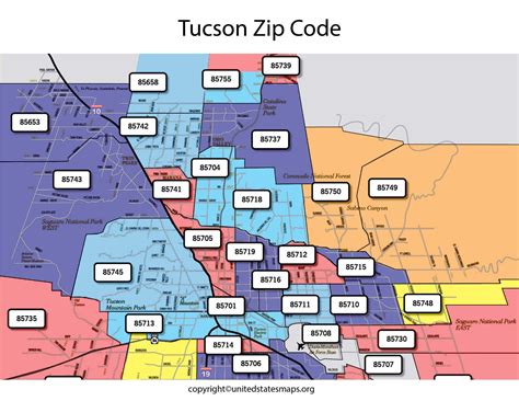 Tucson Zip Code Map 2024 - Karly Martica