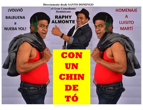 El comediante venezolano alexandro noguera mejor conocido como charly mata, ahora se lanzó a cantante, al menos eso creemos. Con un Chin de To - Thalia Spanish Theatre - A Cultural ...