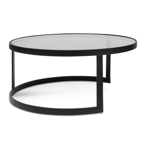 Ccf6390 Ks Nested Grey Glass Coffee Table Calibre Furniture