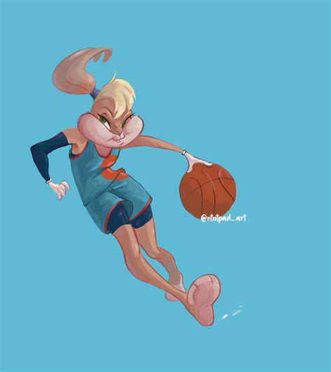 Artstation Lola Bunny Basketball Pinups