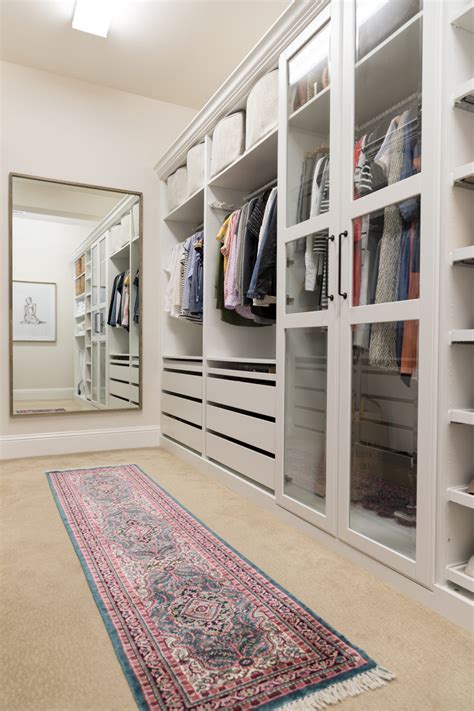 The use of several different functional parts within the wardrobes is brilliant and provides a solution to every storage need. Walk-in Closet Makeover with IKEA PAX - Crazy Wonderful