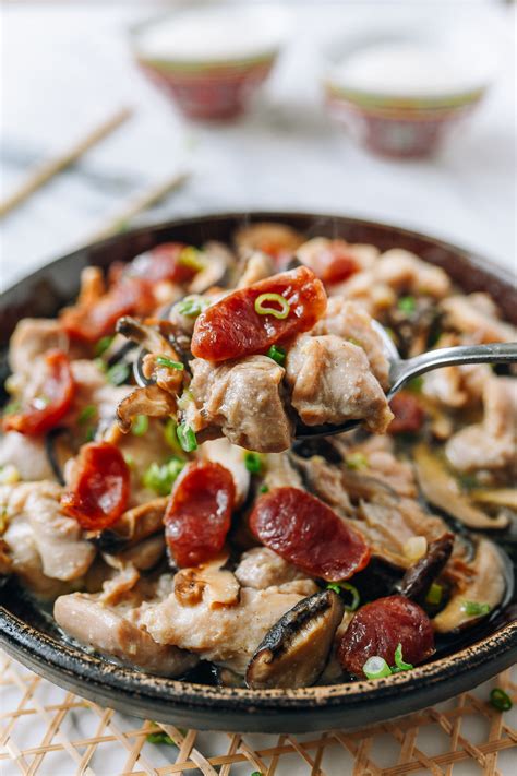 Cantonese Steamed Chicken And Chinese Sausage The Woks Of Life