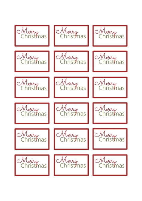 Free Christmas Tag Printables Print This Cute Set Of Nostaligic