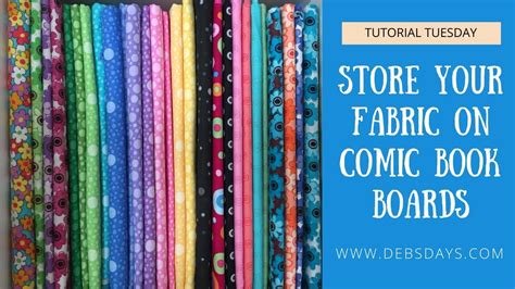Learn How To Organize And Store Your Fabrics With Comic Book Backer