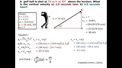Equation To Calculate Initial Horizontal Velocity Tessshebaylo