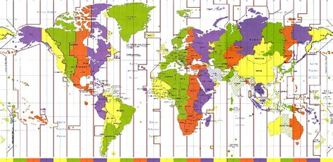 World Time Zone Map Converter United States Map