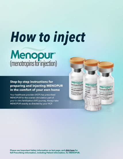 Menopur® Menotropins For Injection Official Site