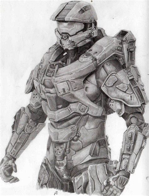Master Chief By Pencillus On DeviantArt Halo Drawings Master Chief Halo Game
