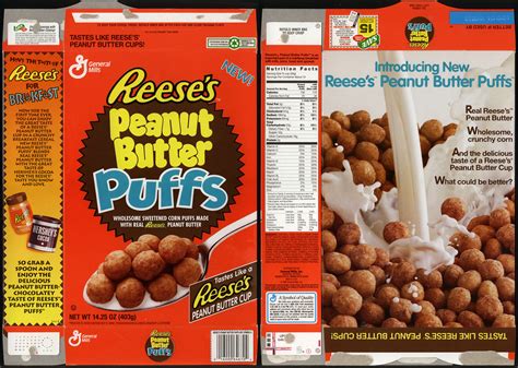 general mills reese s peanut butter puffs cereal box n… flickr