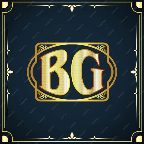 Premium Vector Initial Letter Bg Royal Luxury Logo Template