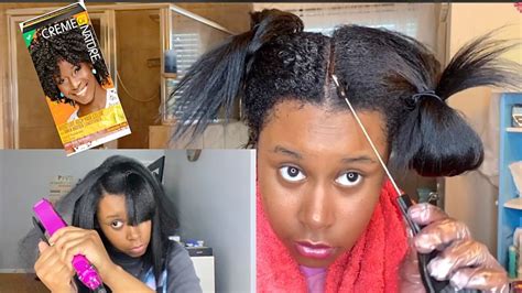 Chill And Dye Your Hair With Me Dyeing My Natural Hair Jet Black Ft