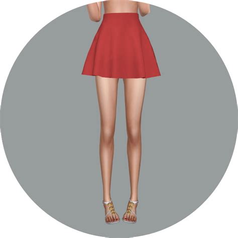 Skater Mini Skirt V1 At Marigold Sims 4 Updates