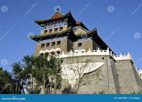 Beijing Cityscape Qianmen Gate Tower Stock Image Image Of Front