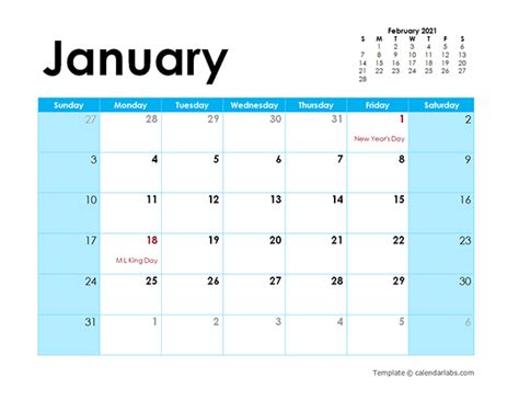 Free Printable Yearly Calendar 2021 With Boxes Free Letter Templates