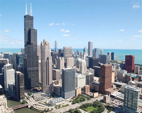 Find images of downtown chicago. Downtown Chicago Loop Area | Chicago Lakefront Framed Print