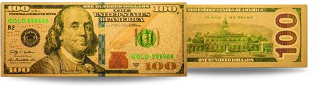 Usa 100 Us Dollar Banknote Mit Goldveredelung Münzen Versandhaus