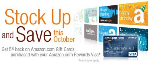 Your discover credit card is now linked to your amazon.com account and you'll be able to use your rewards to pay at checkout. Get 5% Back on Amazon.com Gift Cards purchased with your Amazon.com Rewards Visa Card in October