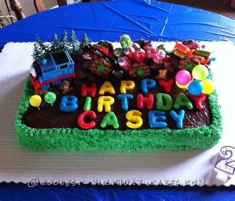 Toddler birthday cakes baby boy birthday cake. Coolest Birthday Train Cake for 2 Year Old | Ideas, 2 year ...