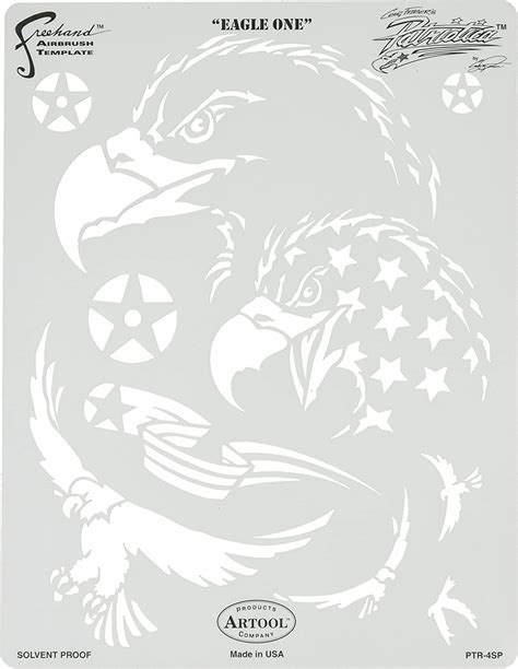 Artool Freehand Airbrush Templates Patriotica Eagle One