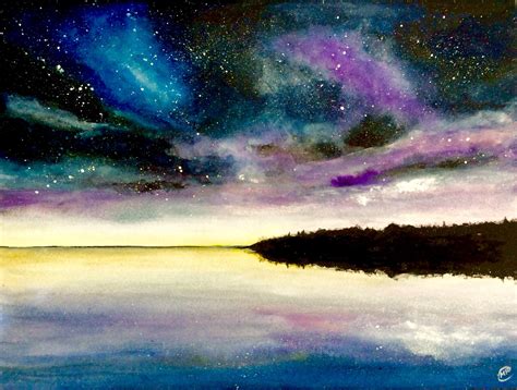 Starry Night Watercolor At Getdrawings Free Download