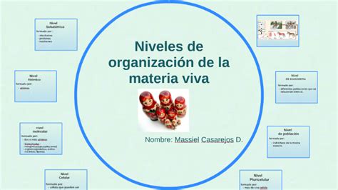 Niveles De Organizacion De La Materia Viva By Massiel Casarejos On
