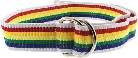zac s alter ego rainbow stripe canvas webbing belt shopstyle