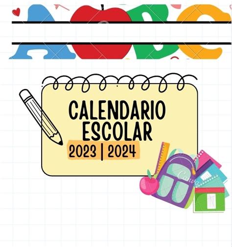 Calendario Escolar 2023 2024 Material Educativo Primaria