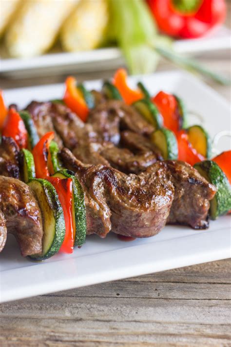 Instant pot barbecue beef is an easy recipe to make, & versatile. Grilled Flank Steak Kebabs - Lovely Little Kitchen