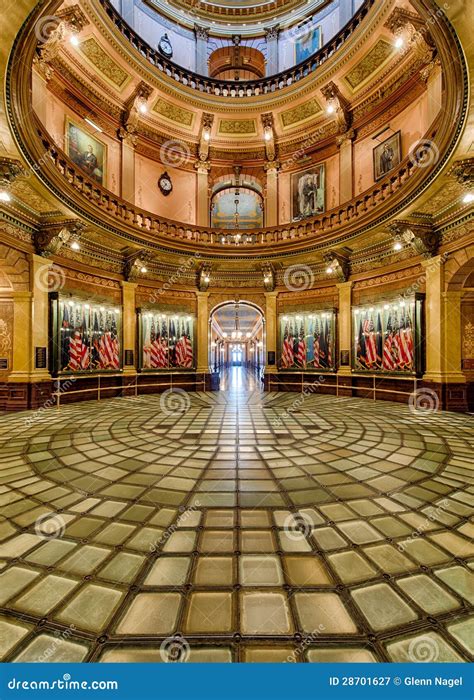 Rotunda Glass Floor Of Michigan Capitol Royalty Free Stock Photography