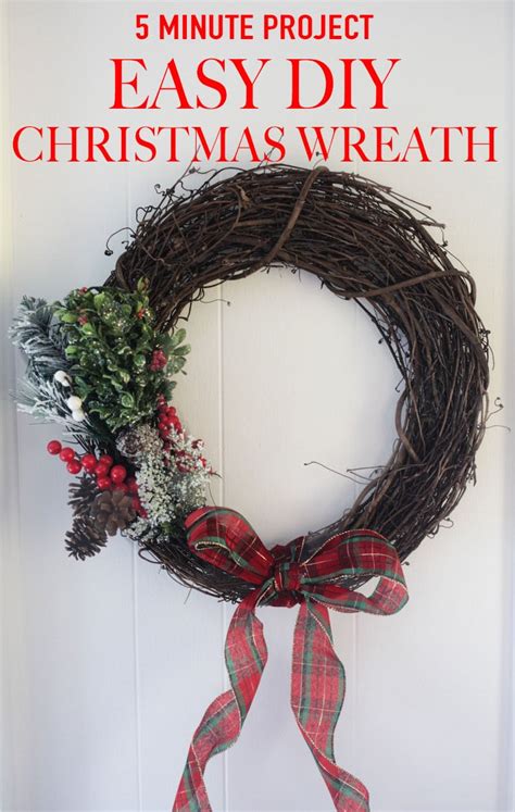 Easy Diy Christmas Wreath How To Make A Christmas Wreath From Scratch
