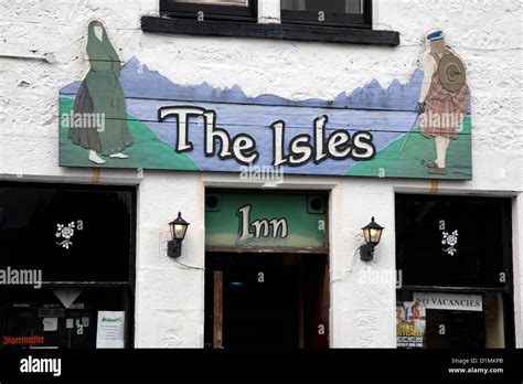 The Isles Inn Pub Portree Isle Of Skye Scotland Uk Stock Photo
